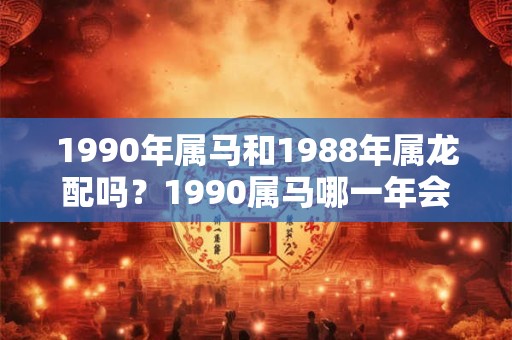 1990年属马和1988年属龙配吗？1990属马哪一年会动婚？