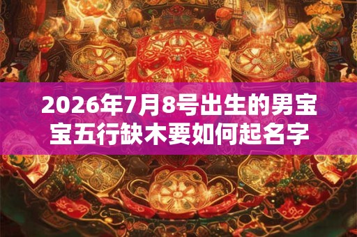 2026年7月8号出生的男宝宝五行缺木要如何起名字