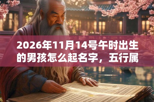 2026年11月14号午时出生的男孩怎么起名字,五行属什么 2026年11月14号午时出生的男孩怎么起名字,五行属什么