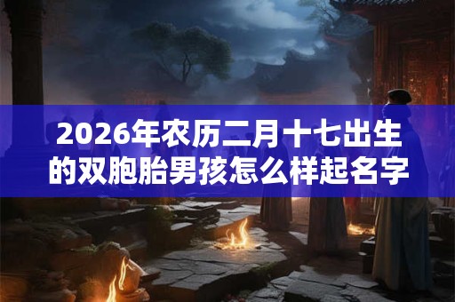 2026年农历二月十七出生的双胞胎男孩怎么样起名字 2026年农历二月十七出生的双胞胎男孩怎么样起名字