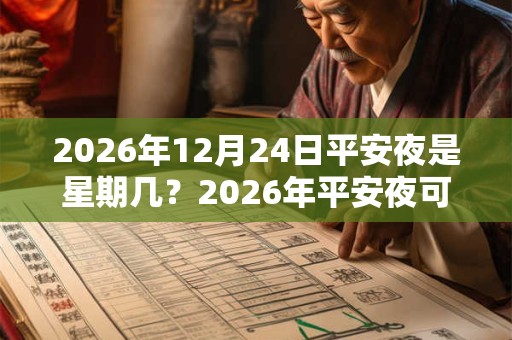2026年12月24日平安夜是星期几?2026年平安夜可以领证吗? 2026年12月24日平安夜是星期几?2026年平安夜可以领证吗?