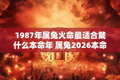 1987年属兔火命最适合戴什么本命年 属兔2026本命年如何化解太岁 1987年属兔火命最适合戴什么本命年 属兔2026本命年如何化解太岁