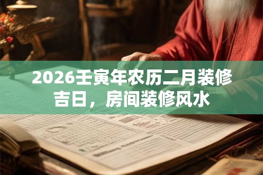 2026壬寅年农历二月装修吉日,房间装修风水 2026壬寅年农历二月装修吉日,房间装修风水