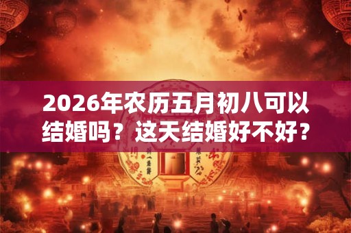 2026年农历五月初八可以结婚吗?这天结婚好不好? 2026年农历五月初八可以结婚吗?这天结婚好不好?