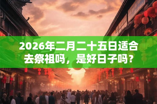2026年二月二十五日适合去祭祖吗,是好日子吗? 2026年二月二十五日适合去祭祖吗,是好日子吗?
