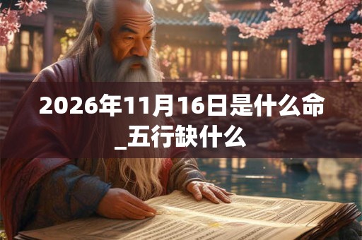 2026年11月16日是什么命_五行缺什么 2026年11月16日是什么命_五行缺什么
