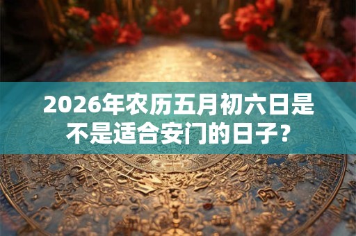 2026年农历五月初六日是不是适合安门的日子？