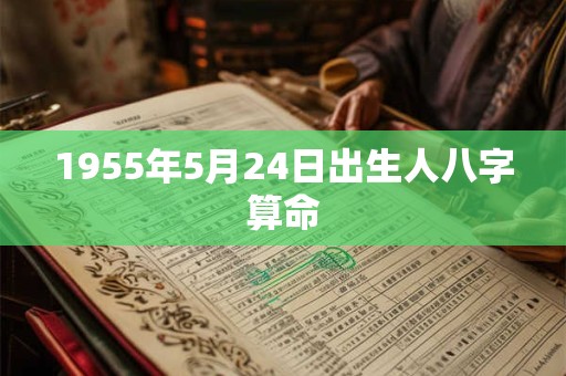 1955年5月24日出生人八字算命