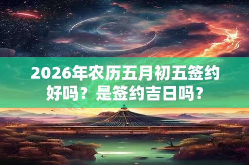 2026年农历五月初五签约好吗?是签约吉日吗? 2026年农历五月初五签约好吗?是签约吉日吗?