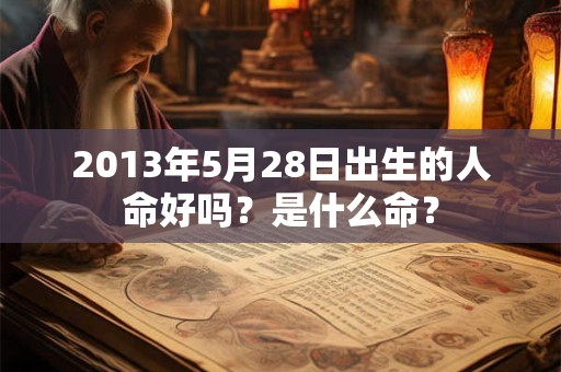 2013年5月28日出生的人命好吗?是什么命? 2013年5月28日出生的人命好吗?是什么命?