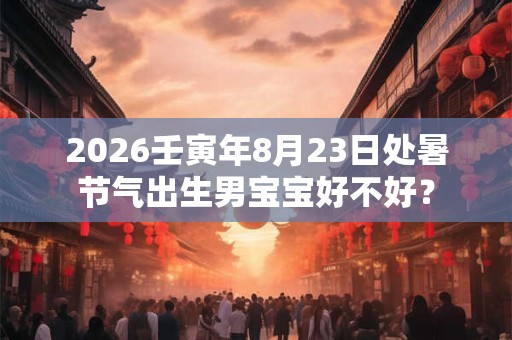 2026壬寅年8月23日处暑节气出生男宝宝好不好? 2026壬寅年8月23日处暑节气出生男宝宝好不好?