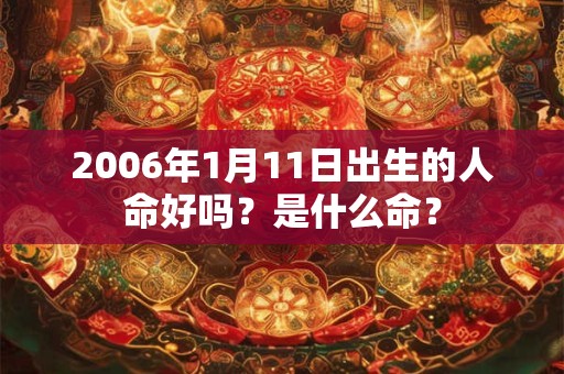 2006年1月11日出生的人命好吗?是什么命? 2006年1月11日出生的人命好吗?是什么命?