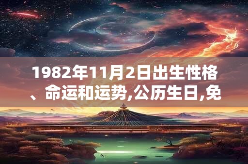 1982年11月2日出生性格、命运和运势,公历生日,免费算命 1982年11月2日出生性格、命运和运势,公历生日,免费算命