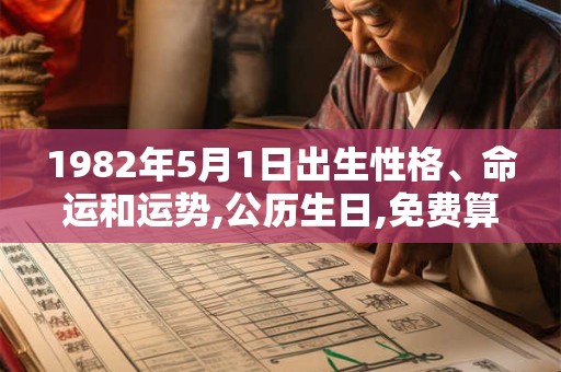 1982年5月1日出生性格、命运和运势,公历生日,免费算命