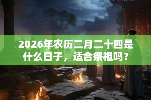 2026年农历二月二十四是什么日子，适合祭祖吗？