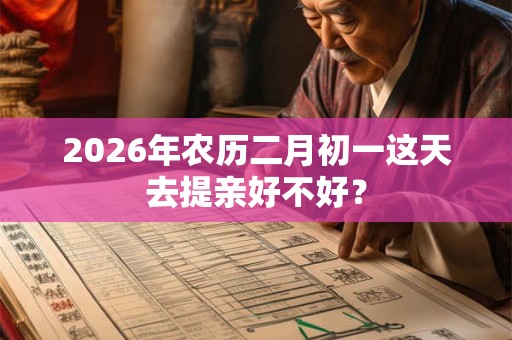2026年农历二月初一这天去提亲好不好? 2026年农历二月初一这天去提亲好不好?