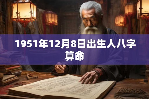 1951年12月8日出生人八字算命 1951年12月8日出生人八字算命