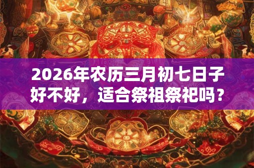 2026年农历三月初七日子好不好,适合祭祖祭祀吗? 2026年农历三月初七日子好不好,适合祭祖祭祀吗?