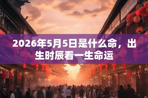 2026年5月5日是什么命,出生时辰看一生命运 2026年5月5日是什么命,出生时辰看一生命运