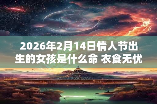 2026年2月14日情人节出生的女孩是什么命 衣食无忧贵人运佳 2026年2月14日情人节出生的女孩是什么命 衣食无忧贵人运佳