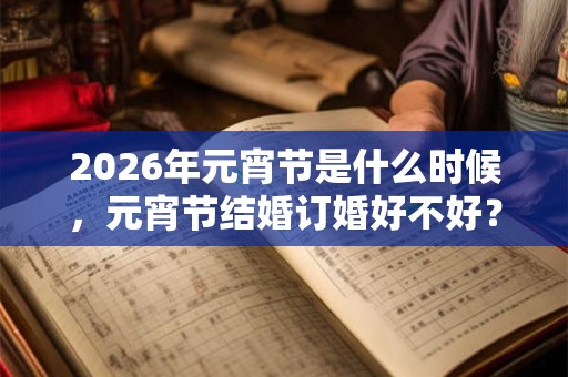 2026年元宵节是什么时候,元宵节结婚订婚好不好? 2026年元宵节是什么时候,元宵节结婚订婚好不好?