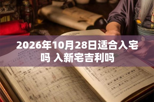 2026年10月28日适合入宅吗 入新宅吉利吗 2026年10月28日适合入宅吗 入新宅吉利吗