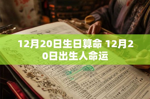 12月20日生日算命 12月20日出生人命运 12月20日生日算命 12月20日出生人命运
