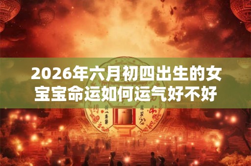 2026年六月初四出生的女宝宝命运如何运气好不好 2026年六月初四出生的女宝宝命运如何运气好不好