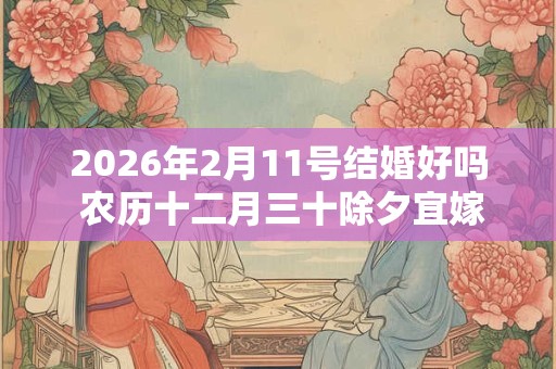 2026年2月11号结婚好吗 农历十二月三十除夕宜嫁娶吗