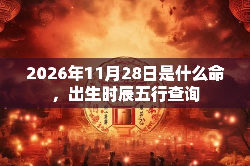 2026年11月28日是什么命，出生时辰五行查询