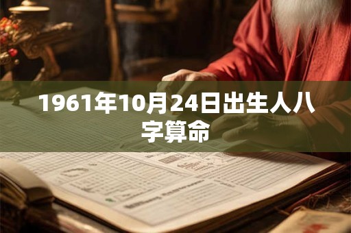 1961年10月24日出生人八字算命