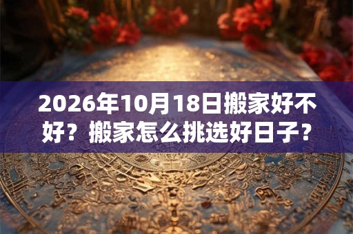 2026年10月18日搬家好不好?搬家怎么挑选好日子? 2026年10月18日搬家好不好?搬家怎么挑选好日子?