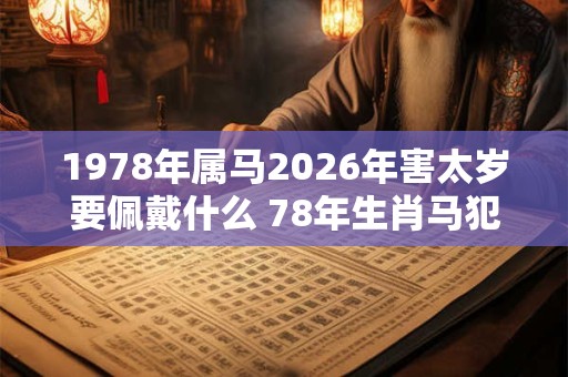 1978年属马2026年害太岁要佩戴什么 78年生肖马犯太岁怎么化解 1978年属马2026年害太岁要佩戴什么 78年生肖马犯太岁怎么化解