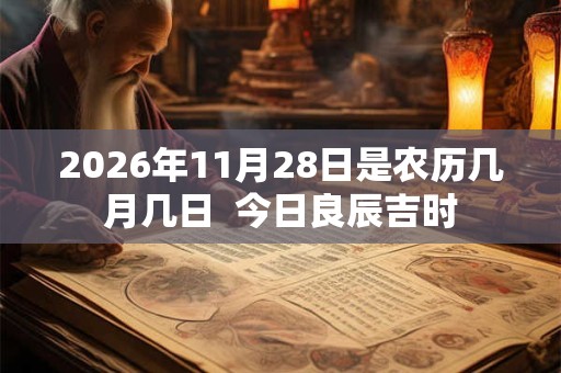 2026年11月28日是农历几月几日  今日良辰吉时