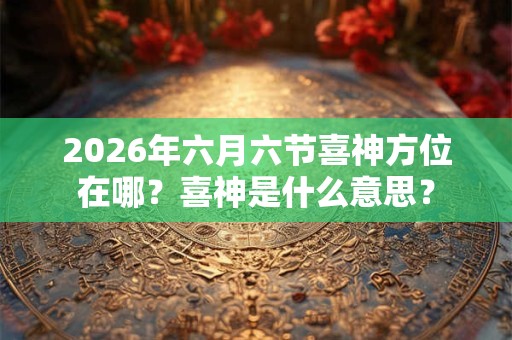 2026年六月六节喜神方位在哪？喜神是什么意思？