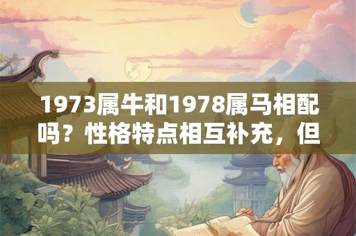1973属牛和1978属马相配吗？性格特点相互补充，但需考虑更多因素