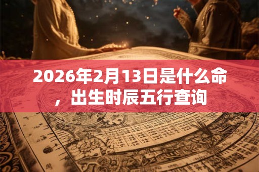 2026年2月13日是什么命，出生时辰五行查询