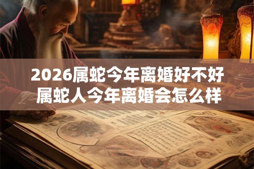 2026属蛇今年离婚好不好 属蛇人今年离婚会怎么样 2026属蛇今年离婚好不好 属蛇人今年离婚会怎么样