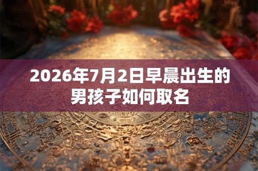 2026年7月2日早晨出生的男孩子如何取名 2026年7月2日早晨出生的男孩子如何取名
