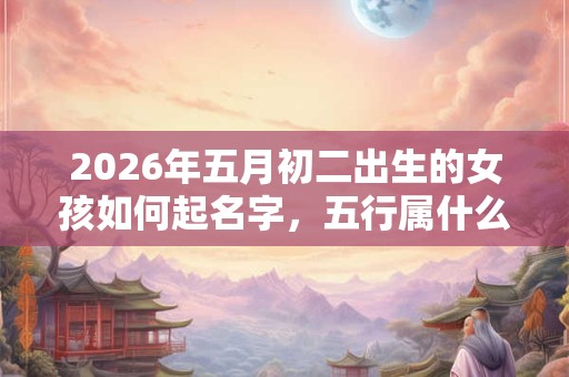 2026年五月初二出生的女孩如何起名字,五行属什么 2026年五月初二出生的女孩如何起名字,五行属什么