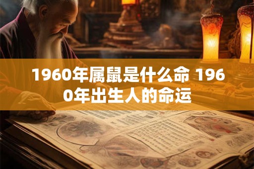1960年属鼠是什么命 1960年出生人的命运