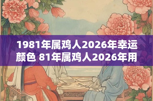 1981年属鸡人2026年幸运颜色 81年属鸡人2026年用什么颜色好