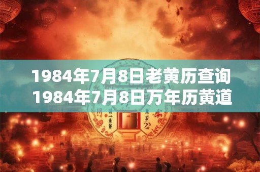 1984年7月8日老黄历查询 1984年7月8日万年历黄道吉日 1984年7月8日老黄历查询 1984年7月8日万年历黄道吉日