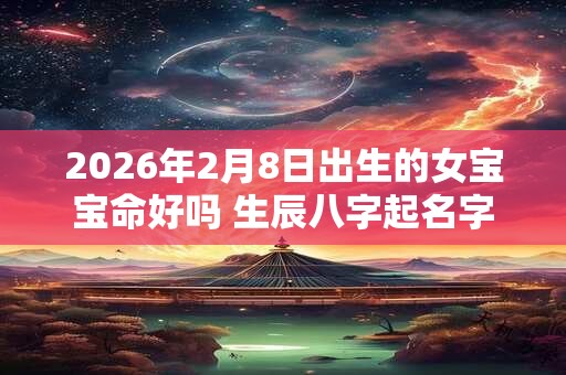 2026年2月8日出生的女宝宝命好吗 生辰八字起名字 2026年2月8日出生的女宝宝命好吗 生辰八字起名字