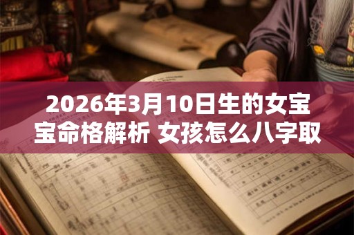 2026年3月10日生的女宝宝命格解析 女孩怎么八字取名