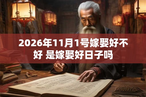 2026年11月1号嫁娶好不好 是嫁娶好日子吗