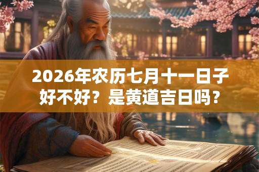 2026年农历七月十一日子好不好?是黄道吉日吗? 2026年农历七月十一日子好不好?是黄道吉日吗?