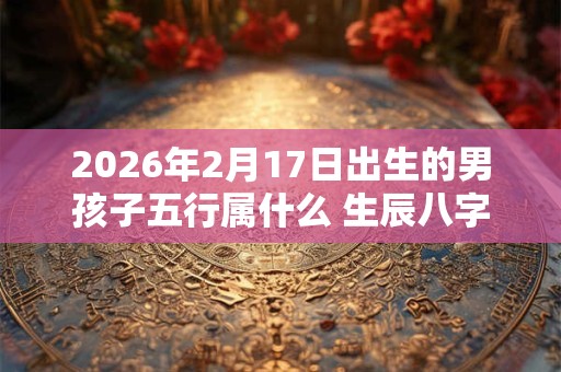 2026年2月17日出生的男孩子五行属什么 生辰八字取名 2026年2月17日出生的男孩子五行属什么 生辰八字取名
