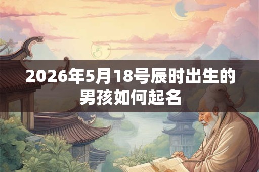 2026年5月18号辰时出生的男孩如何起名 2026年5月18号辰时出生的男孩如何起名