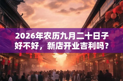 2026年农历九月二十日子好不好,新店开业吉利吗? 2026年农历九月二十日子好不好,新店开业吉利吗?